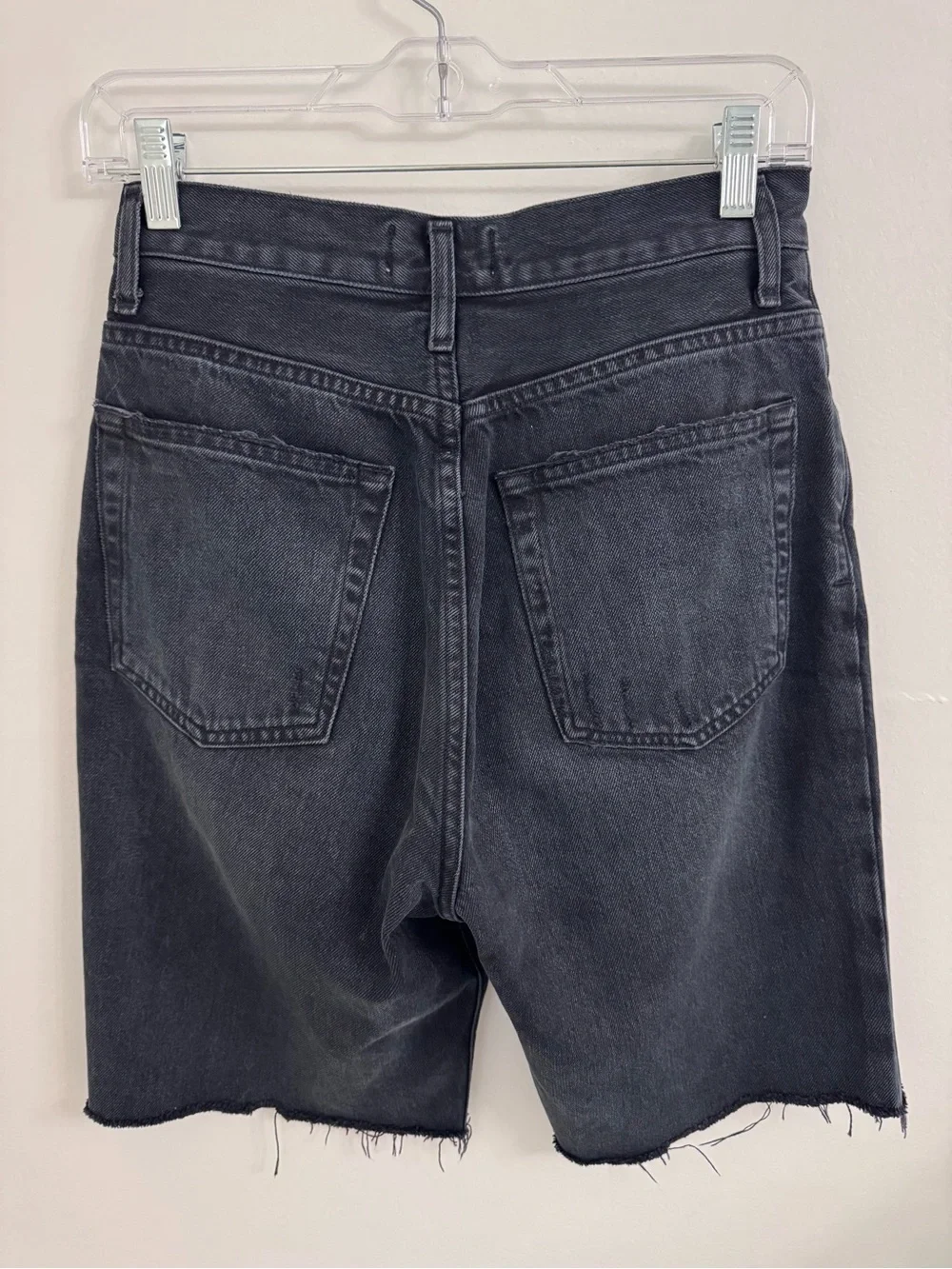 AGOLDE Black Denim Shorts